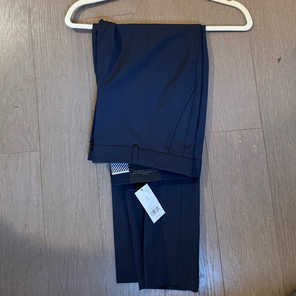 NWT Banana Republic Navy Ryan Trouser 8Petite